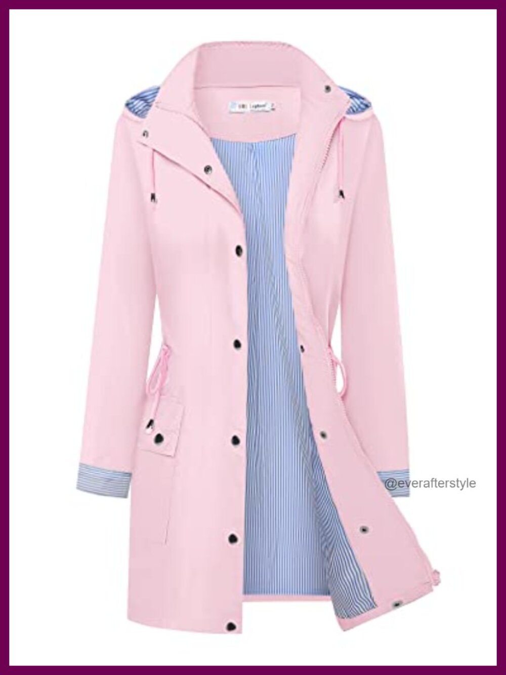 Waterproof Hooded Raincoat Lightweight Windbreaker